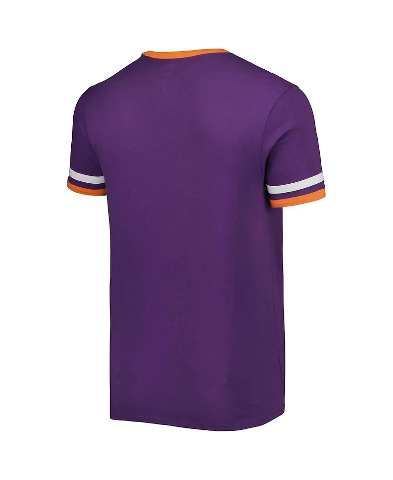 Men's '47 Purple Clemson Tigers Otis Ringer T-shirt