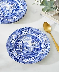 Spode Blue Italian Rim Soup Bowls, Set of 4