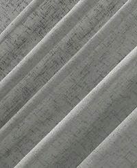 Burlap Weave Linen Blend Tab Top Curtain