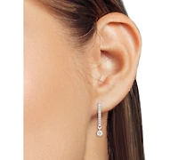 Forever Grown Diamonds Lab-Created Diamond Dangle Earrings (1/6 ct. t.w.) in Sterling Silver or 14K Gold-Plated Sterling Silver