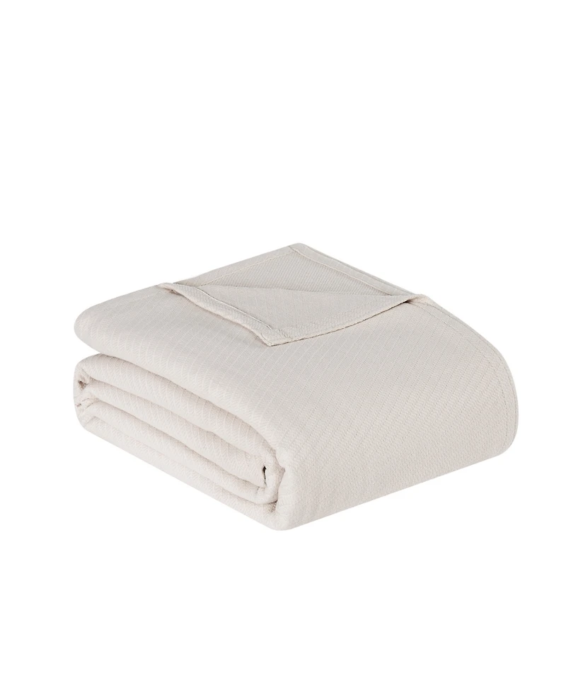 Frye Cotton Woven Blanket, Full/Queen