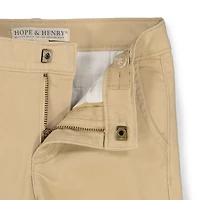 Hope & Henry Baby Boys Cotton Skinny Stretch Twill Chino