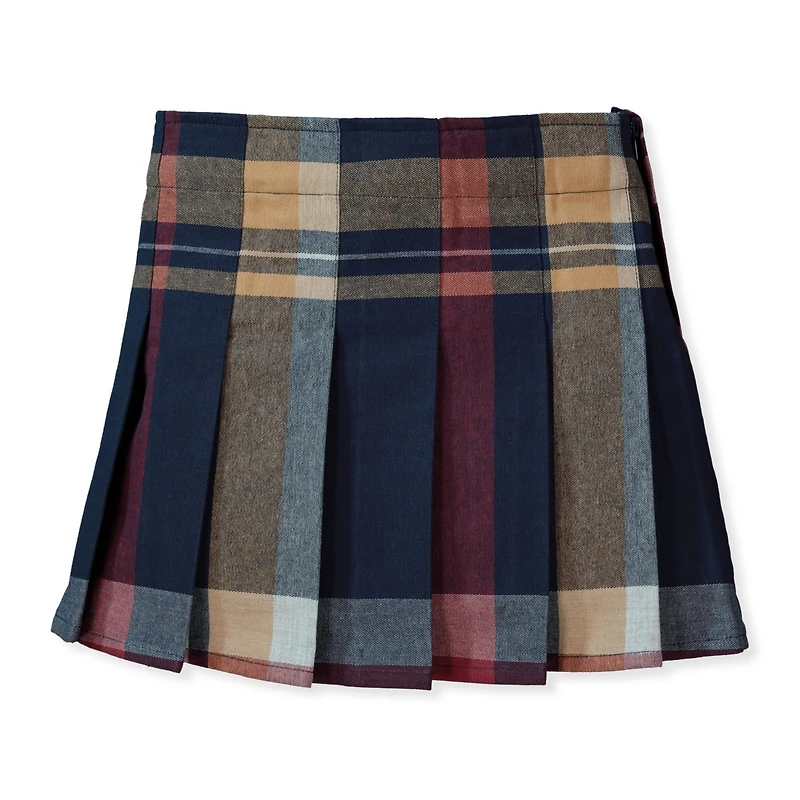 Hope & Henry Girls' Pleated Skirt with Buckle Detail, Infant