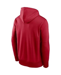 Men's Nike Red Atlanta Falcons Fan Gear Wordmark Performance Pullover Hoodie