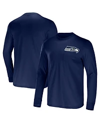 Men's Nfl x Darius Rucker Collection by Fanatics College Navy Seattle Seahawks Team Long Sleeve T-shirt