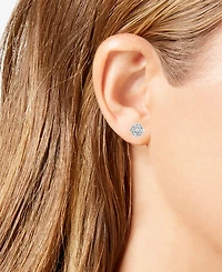 Diamond Cluster Stud Earrings (5/8 ct. t.w.) in 14k White Gold