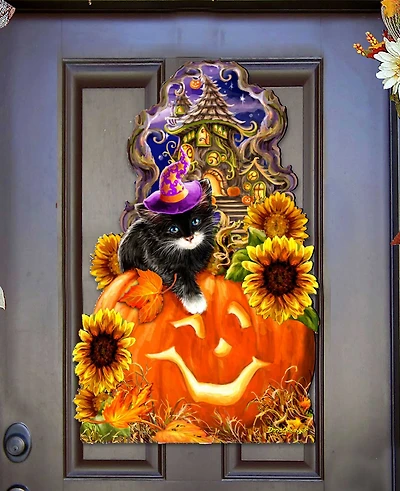 Designocracy Kitten Holiday Door Decor