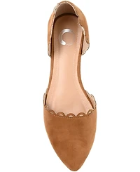Journee Collection Women's Jezlin Scalloped Flats