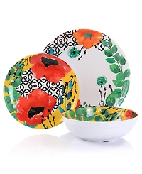 Elama Ashley Melamine 12 Pc. Dinnerware Set, Service for 4