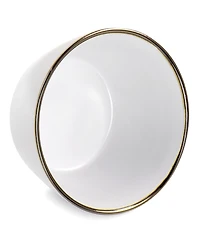Elama Alejandro Gold-Tone Cereal Bowls, Set of 6