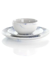 Elama Marble Clara 16 Pc. Dinnerware Set, Service for 4