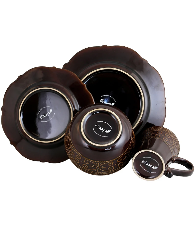 Elama Bonita 16 Pc. Dinnerware Set, Service for 4