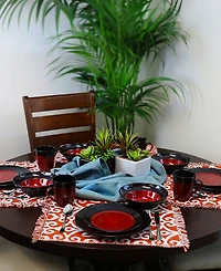 Elama Toro 16 Pc. Dinnerware Set, Service for 4