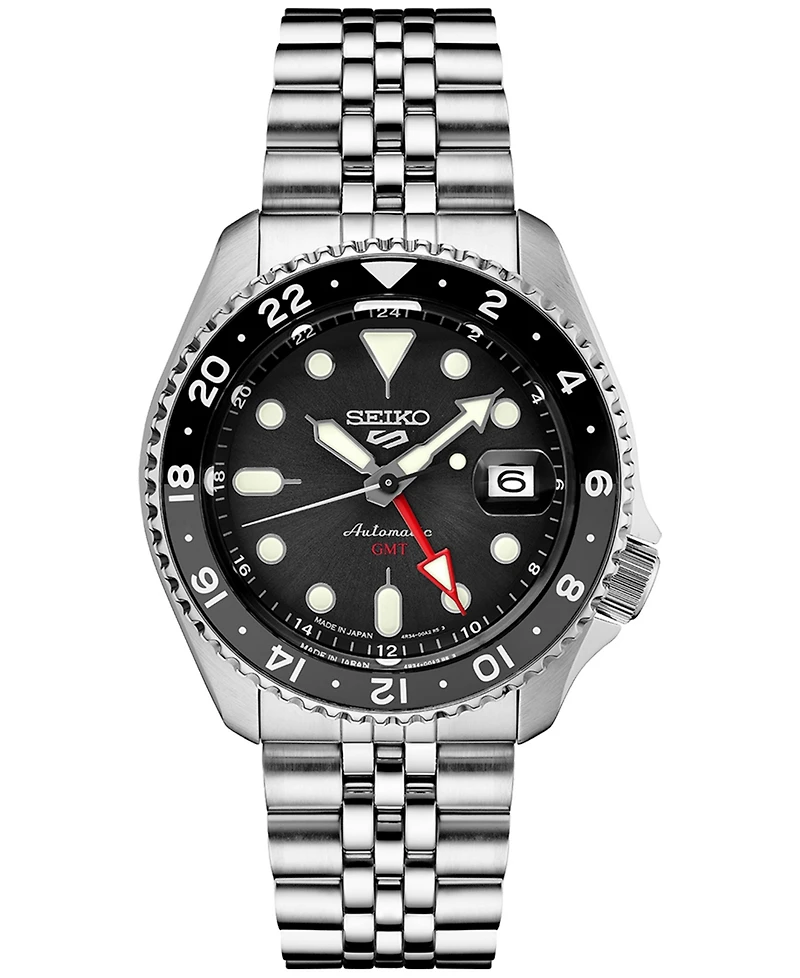 Seiko Men's Automatic 5 Sports Stainless Steel Bracelet Watch 43mm