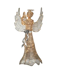 National Tree Company 53" Champagne gold-tone Praying Angel with Led Lights