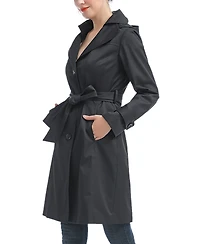 Kimi + Kai Women's Adel Water-Resistant Hooded Trench Coat