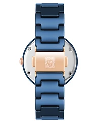 Anne Klein Women's Three-Hand Quartz Navy Ceramic Bracelet Watch, 24.5mm