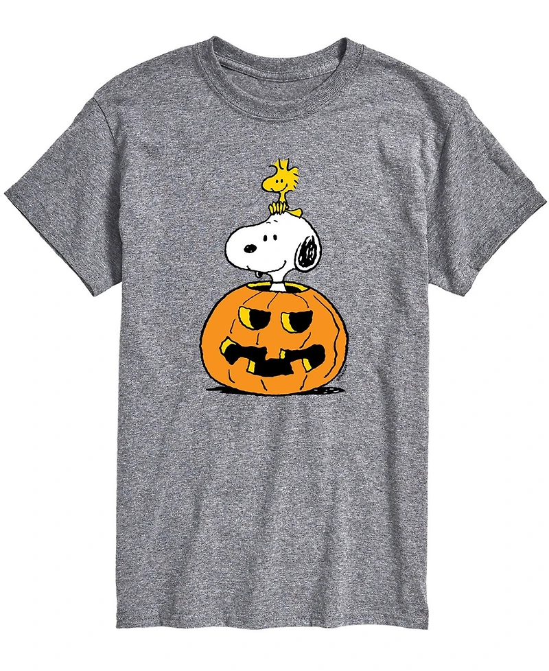 Airwaves Men's Peanuts Snoopy Pumpkin T-shirt
