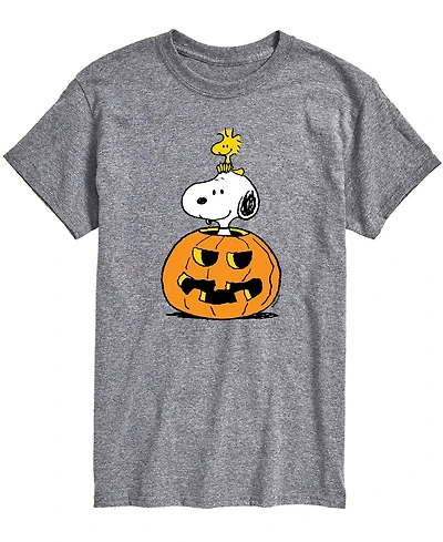 Airwaves Men's Peanuts Snoopy Pumpkin T-shirt