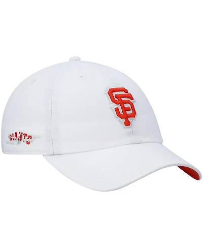 Men's '47 Brand White San Francisco Giants Area Code City Connect Clean Up Adjustable Hat
