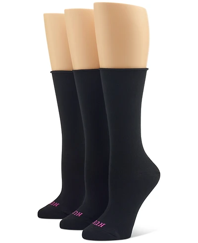 Hue Women's Roll Top Socks 3-Pk U6487MP