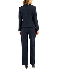 Le Suit Women's Two-Button Pinstriped Pantsuit Set