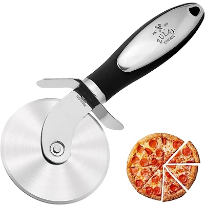 Zulay Kitchen Premium Stainless Steel Large Pizza Cutter Wheel