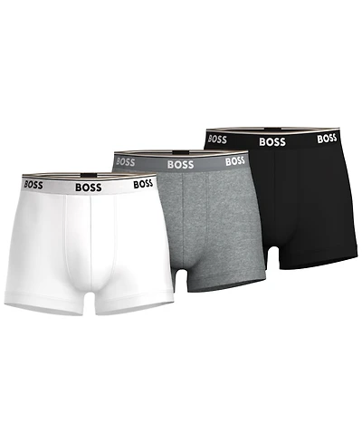 Boss by Hugo Men's 3-Pack Power Trunk Underwear