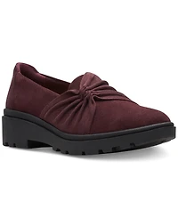 Clarks Women's Calla Style Ruched Slip-On Flats