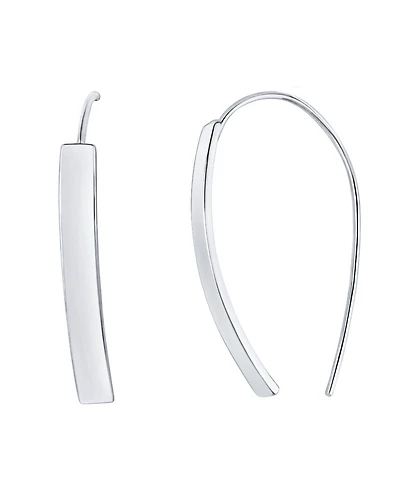 And Now This Rectangular Wire Hook Earring