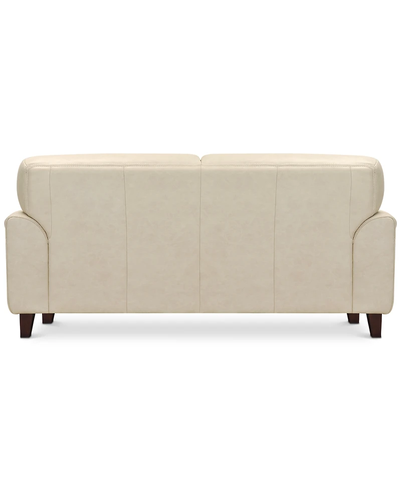 Closeout! Ashlinn 81" Tufted Pastel Leather Sofa, Created for Macy's