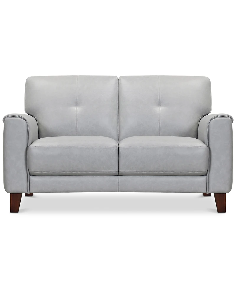 Closeout! Ashlinn 61" Tufted Pastel Leather Loveseat, Created for Macy's