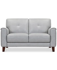 Closeout! Ashlinn 61" Tufted Pastel Leather Loveseat, Created for Macy's