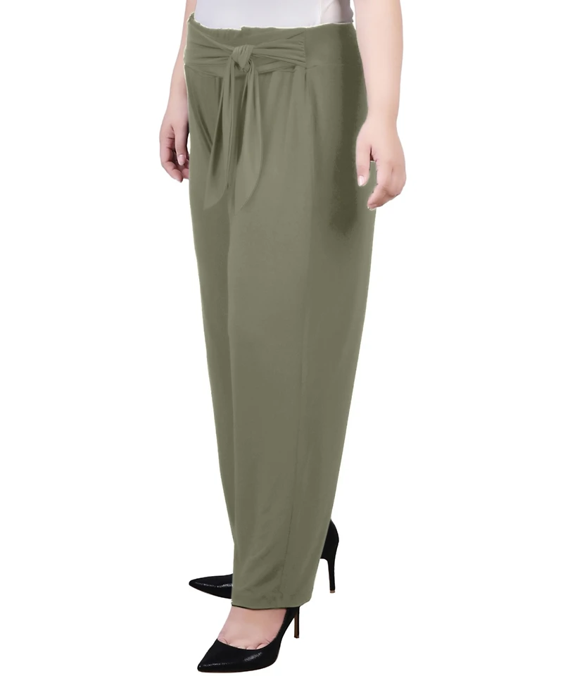 Ny Collection Plus Size Pull On with Sash Pants