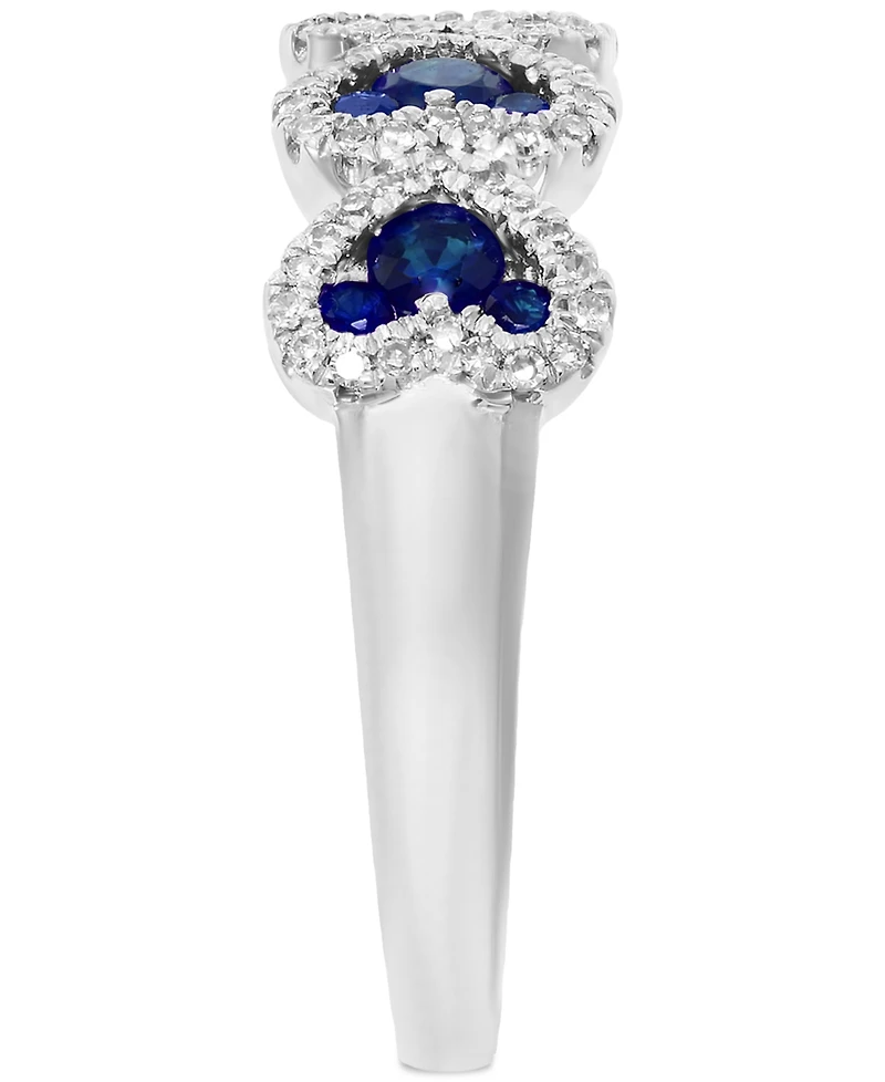 Lali Jewels Ruby (5/8 ct. t.w.) & Diamond (1/5 Heart Ring 14k Rose Gold (Also available Sapphire)