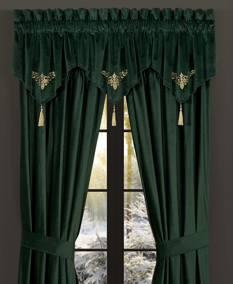 J Queen New York Noelle Ascot Window Valance, 21" x 40"