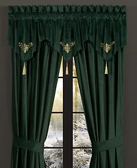 J Queen New York Noelle Ascot Window Valance, 21" x 40"