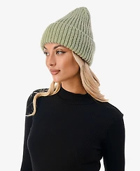 Marcus Adler Women's Lurex Ribbed Knit Cuff Beanie