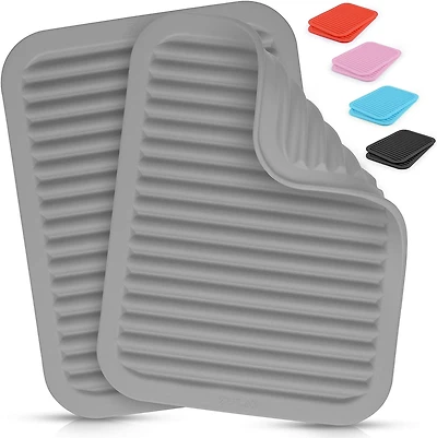 Zulay Kitchen Silicone Trivets for Hot Pots and Pans - Multi-Purpose & Versatile Trivet Mat