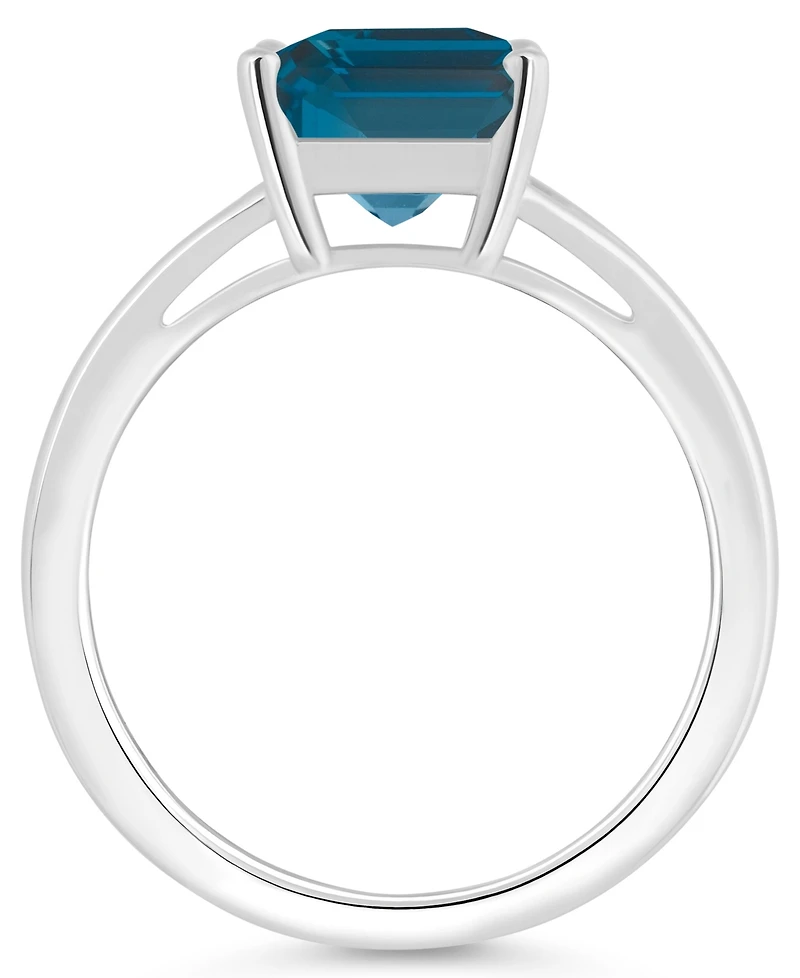 Macy's Women's London Blue Topaz (4-1/4 ct.t.w.) Ring Sterling Silver