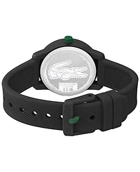 Lacoste Kids L.12.12 Light Black Silicone Strap Watch 32mm