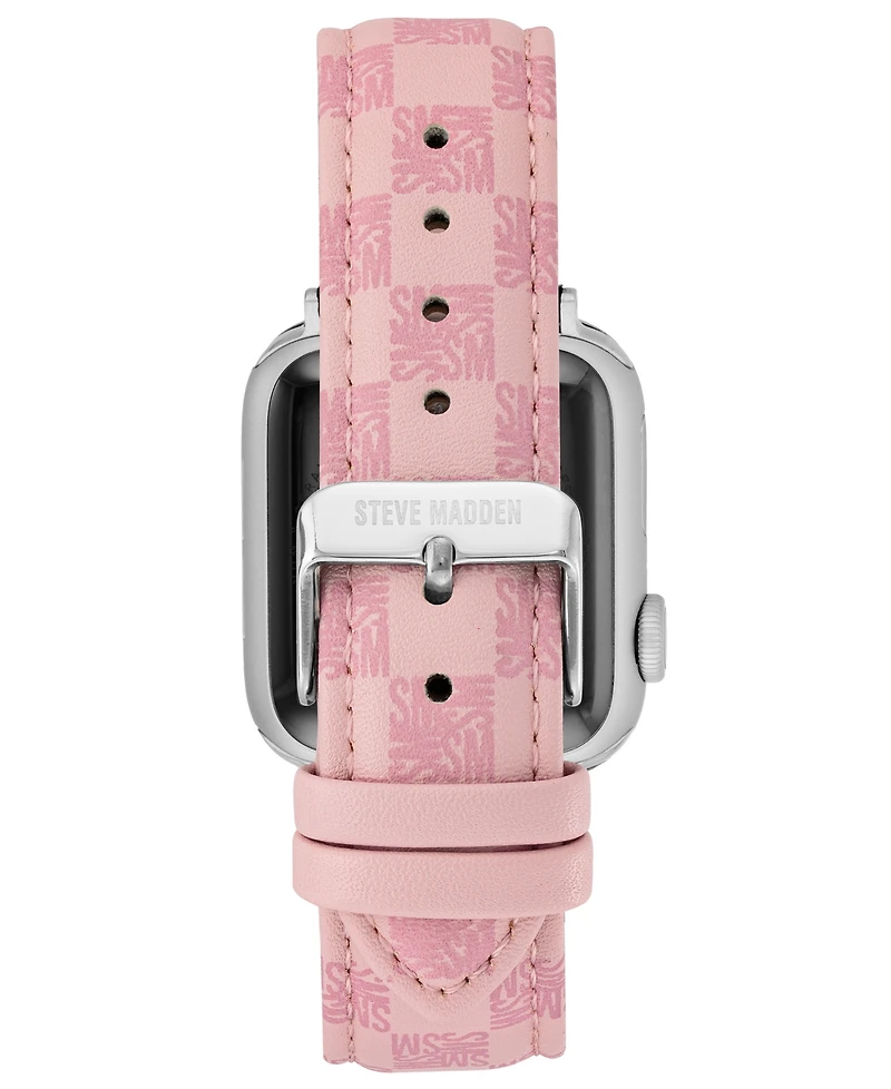 Steve Madden Women's Faux Leather Band designed for Apple Watch 42mm (Series 10) & 38/40/41mm