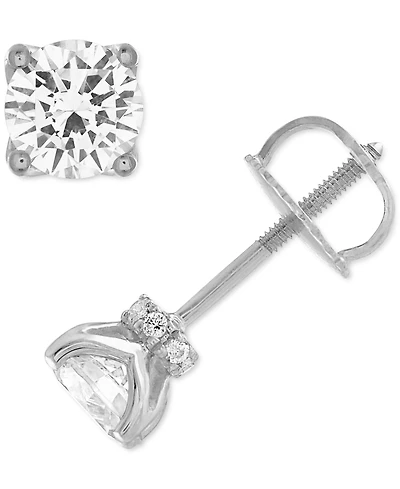 Alethea Certified Diamond Stud Earrings (3/4 ct. t.w.) in 14k White Gold featuring diamonds with the De Beers Code of Origin, Created for Macy's