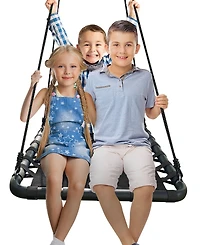 Sorbus Kids Rectangular Platform Swing - Black