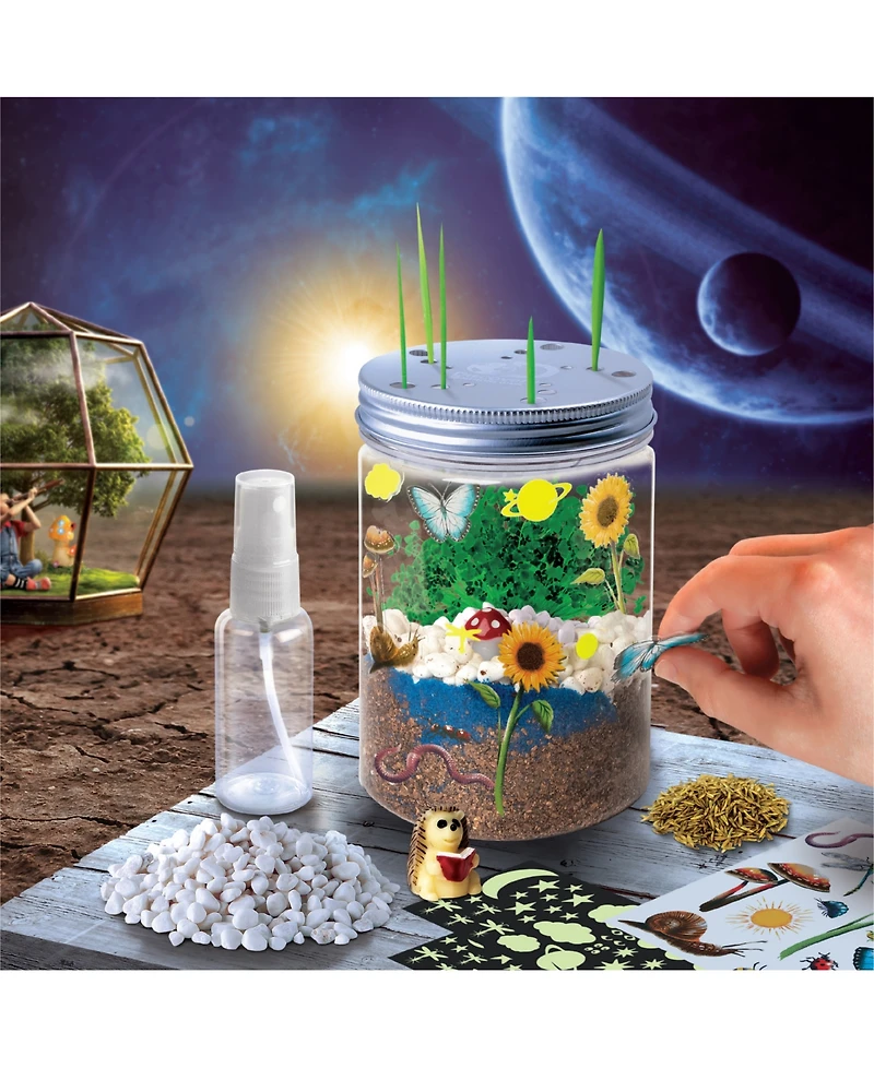 Discovery Kids Diy Terrarium Grow Kit, Fast-Growing Indoor Mini Garden