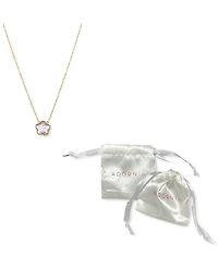 Adornia White Mother Of Pearl Clover Necklace