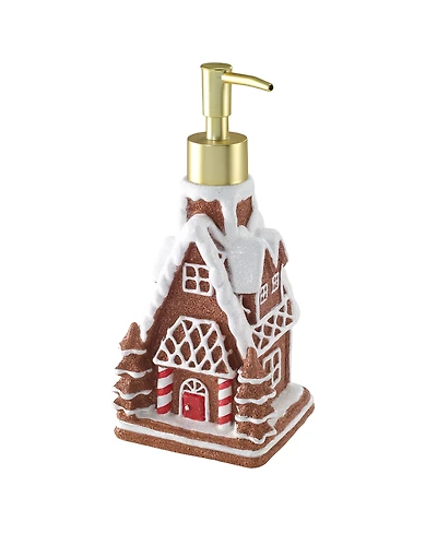 Avanti Gingerbread House Holiday Resin Soap/Lotion Dispenser