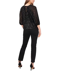 Vince Camuto Women's Keyhole Detail Raglan Sleeve Top