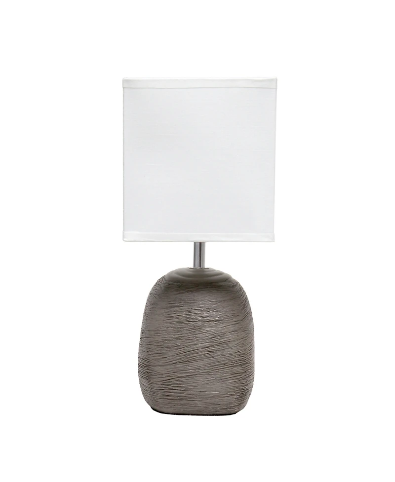 Simple Designs Bedrock Ceramic Table Lamp