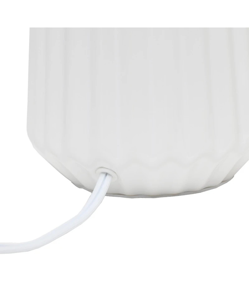 Simple Designs Pleated Base Table Lamp